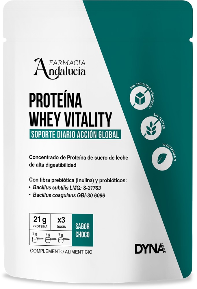 Dyna Proteina Whey Vitality Sabor Chocolate 300 g